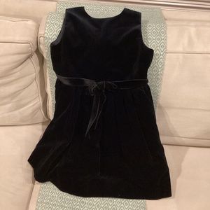 Oscar de la Renta black velvet dress, 8y